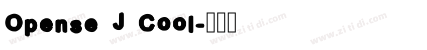 Opense J Cool字体转换